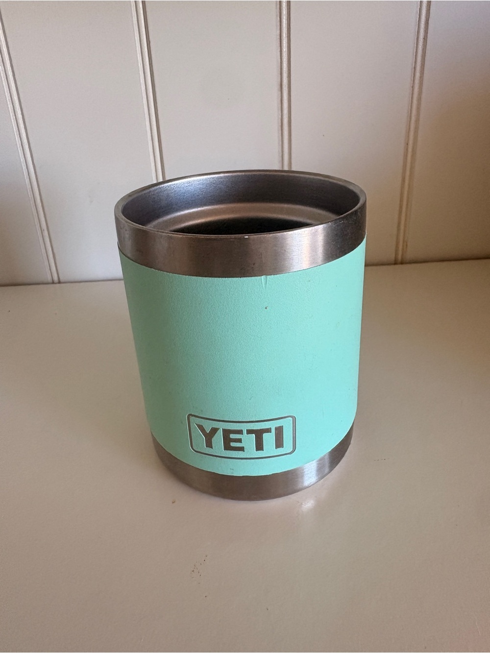 Yeti Mint Green Rambler Lowball Tumbler with Stainless Rim